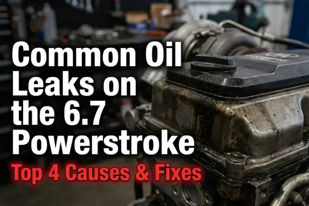 Common Oil Leaks on the 6.7 Powerstroke (Top 4 Causes & Fixes)