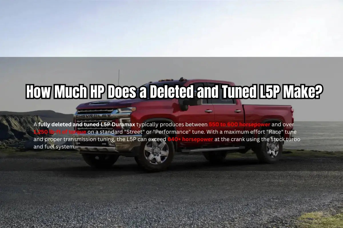 How Much HP Does a Deleted and Tuned L5P Make
