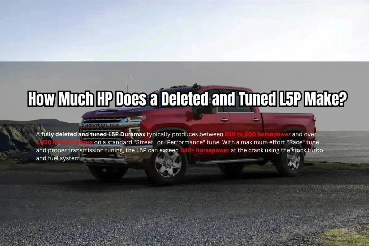 How Much HP Does a Deleted and Tuned L5P Make