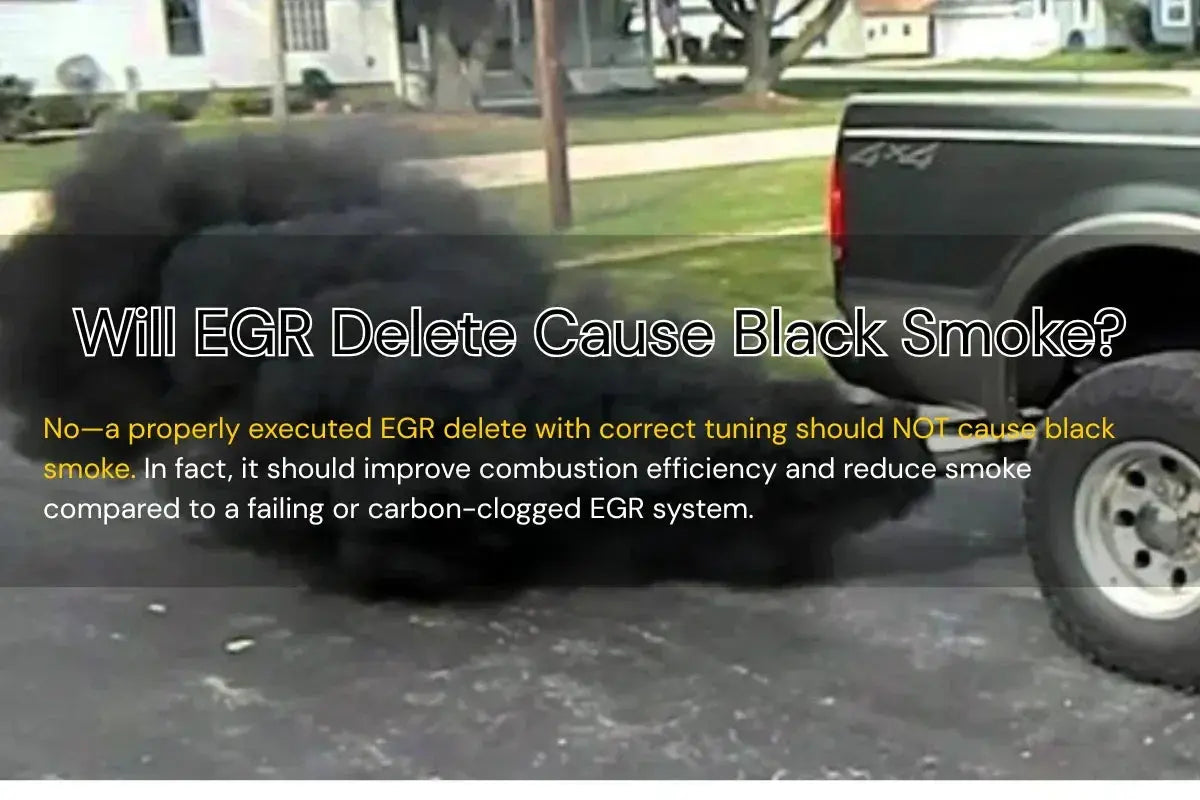 Will EGR Delete Cause Black Smoke
