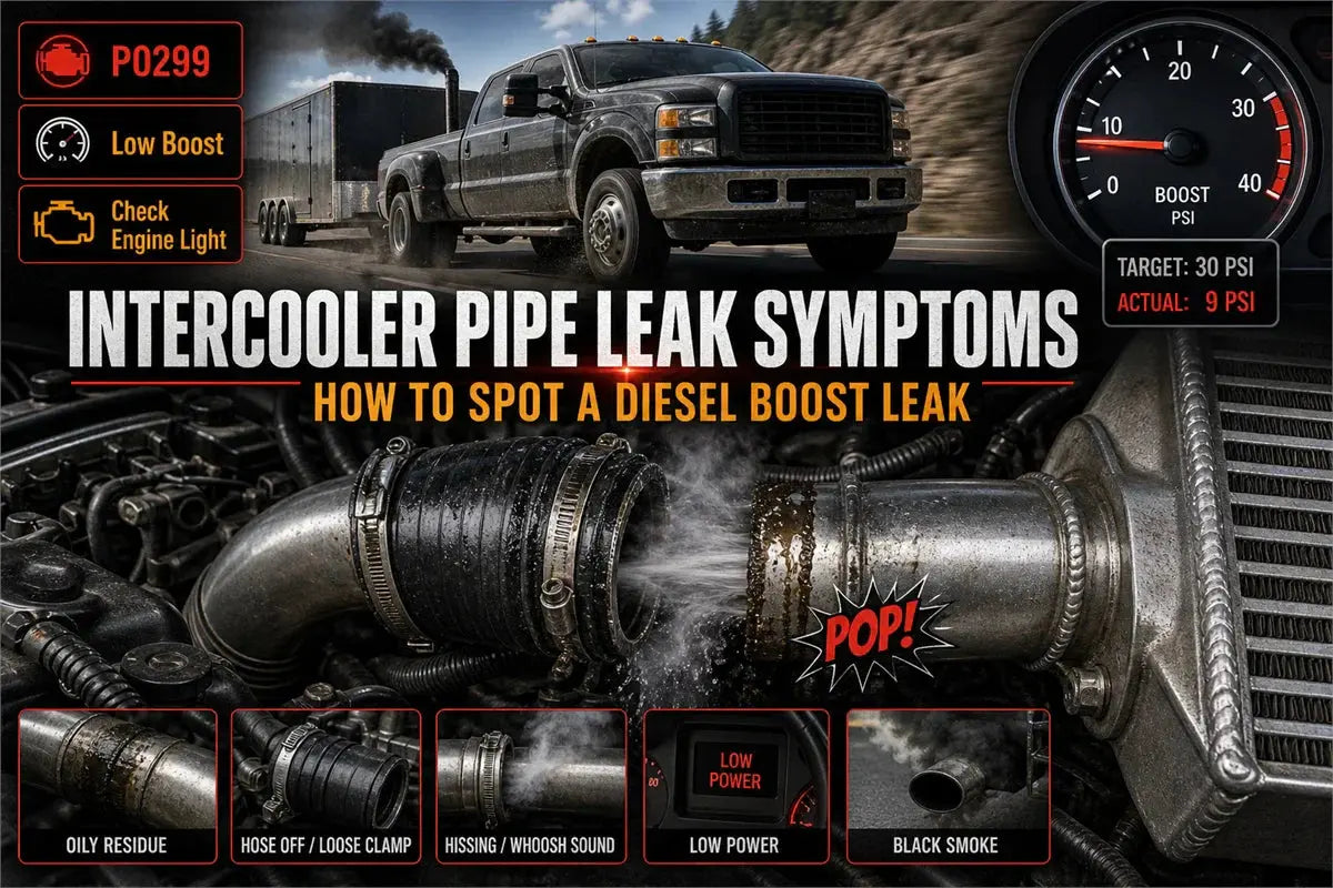 Intercooler Pipe Leak Symptoms: How to Spot a Boost Leak