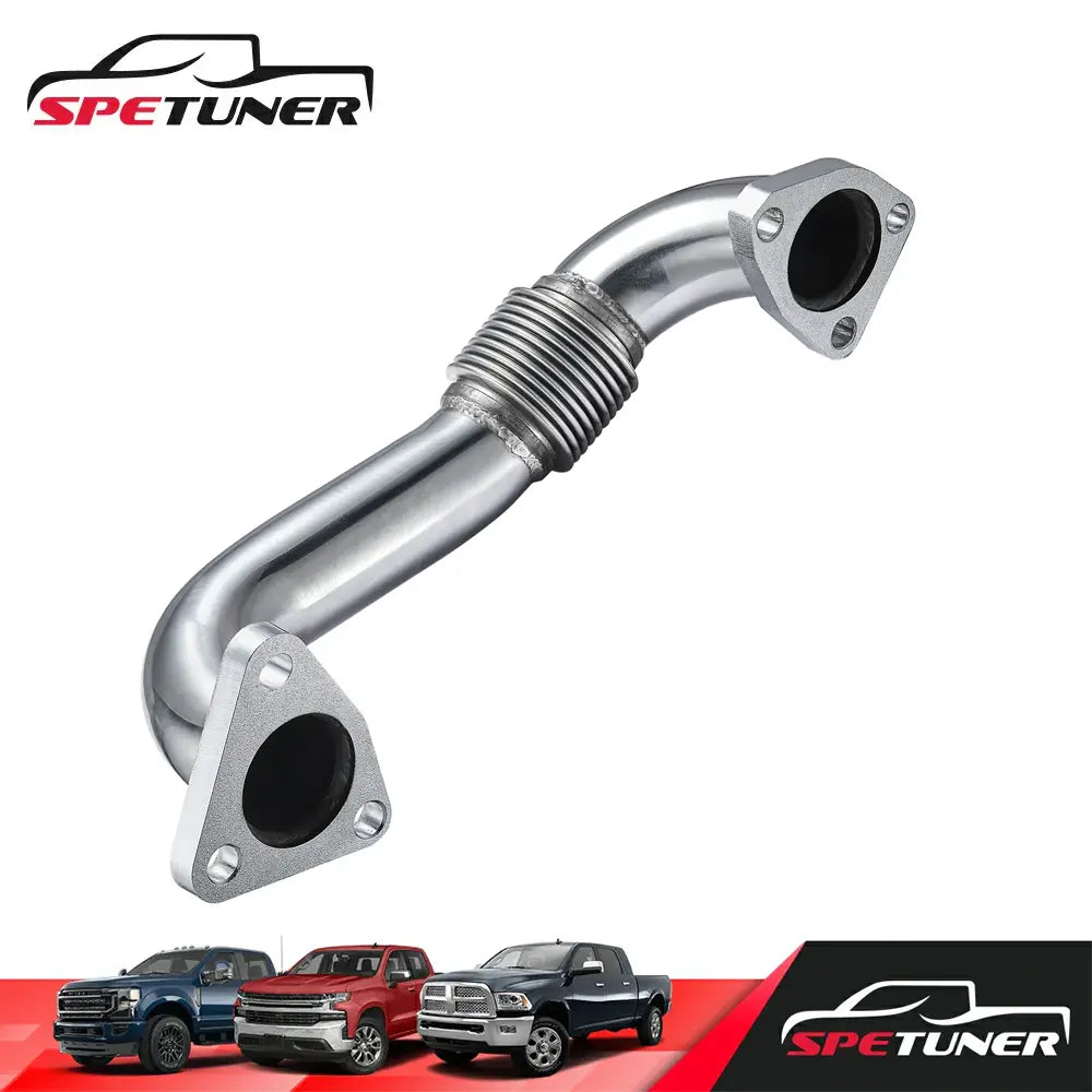 Exhaust Up-Pipe for 2001+ LB7 LLY LBZ LMM LML L5P 6.6L Duramax Sierra/Silverado 2500 3500 SPETUNER