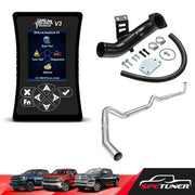 DEF/EGR/DPF Delete for GM 2004-2005 LLY 6.6L Duramax All-in-One Kit – EFILive V3(Standard) / Black/With Intake / 4'' Downpipe-Back