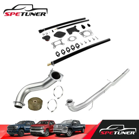 EGR/DPF/Downpipe/CAN BUS Plug Delete 2017+ L5P 6.6L Duramax All-in-One Kit |SPETUNER-1