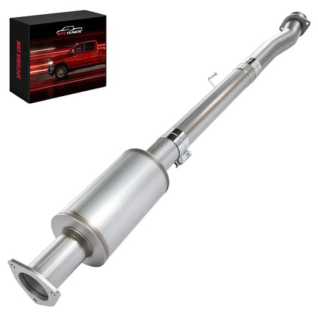 4"/5" 2020+ Ford 6.7 Powerstroke DPF Delete Race Exhaust Pipe w/Muffler Exhaust SPETUNER