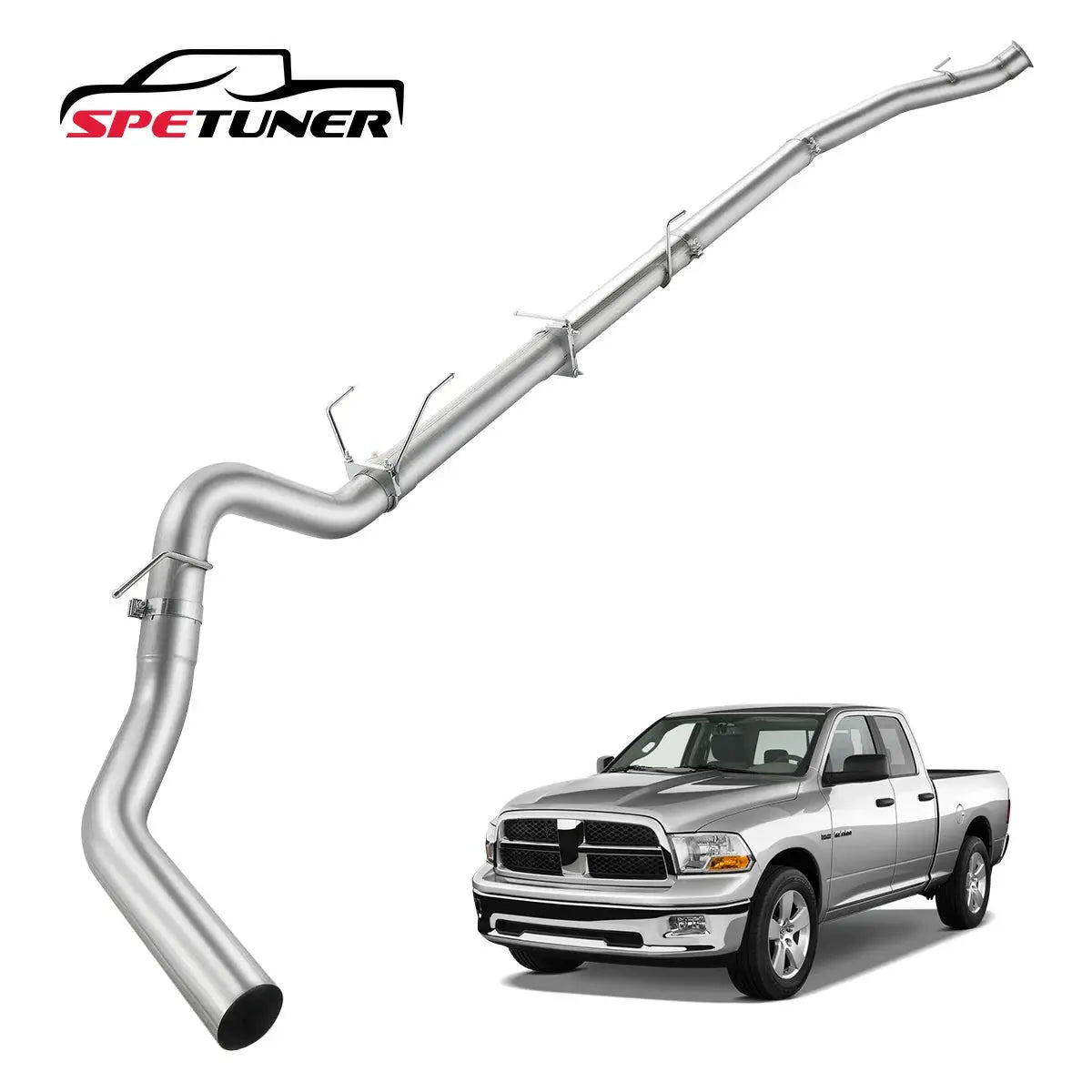 4" /5" 2007-2009 6.7 Cummins DPF Delete Race Pipe | Dodge Ram 2500/3500 SPETUNER