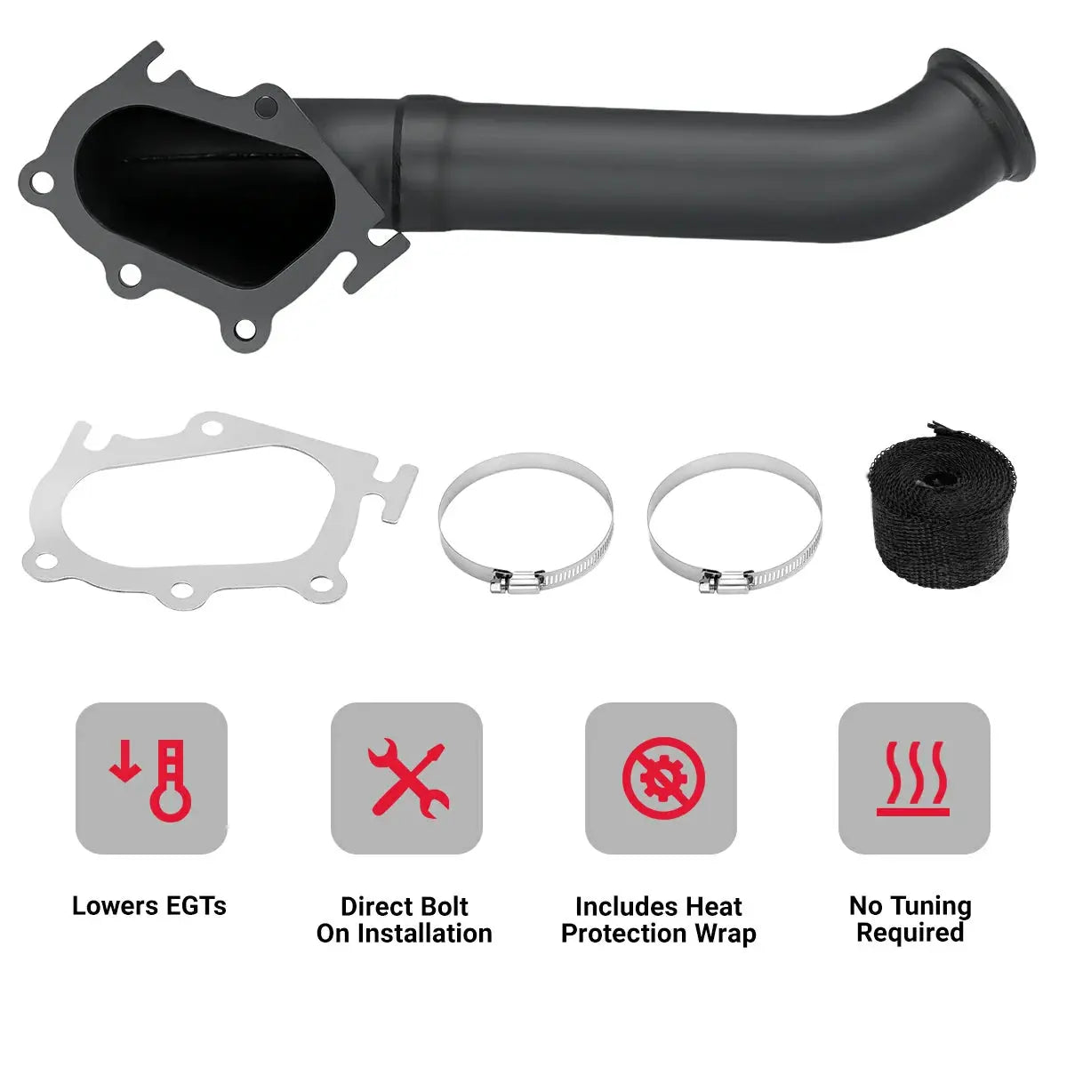 3″ Downpipe Exhaust for GMC/Chevrolet 6.6L Duramax LB7 2001-2004 SPETUNER