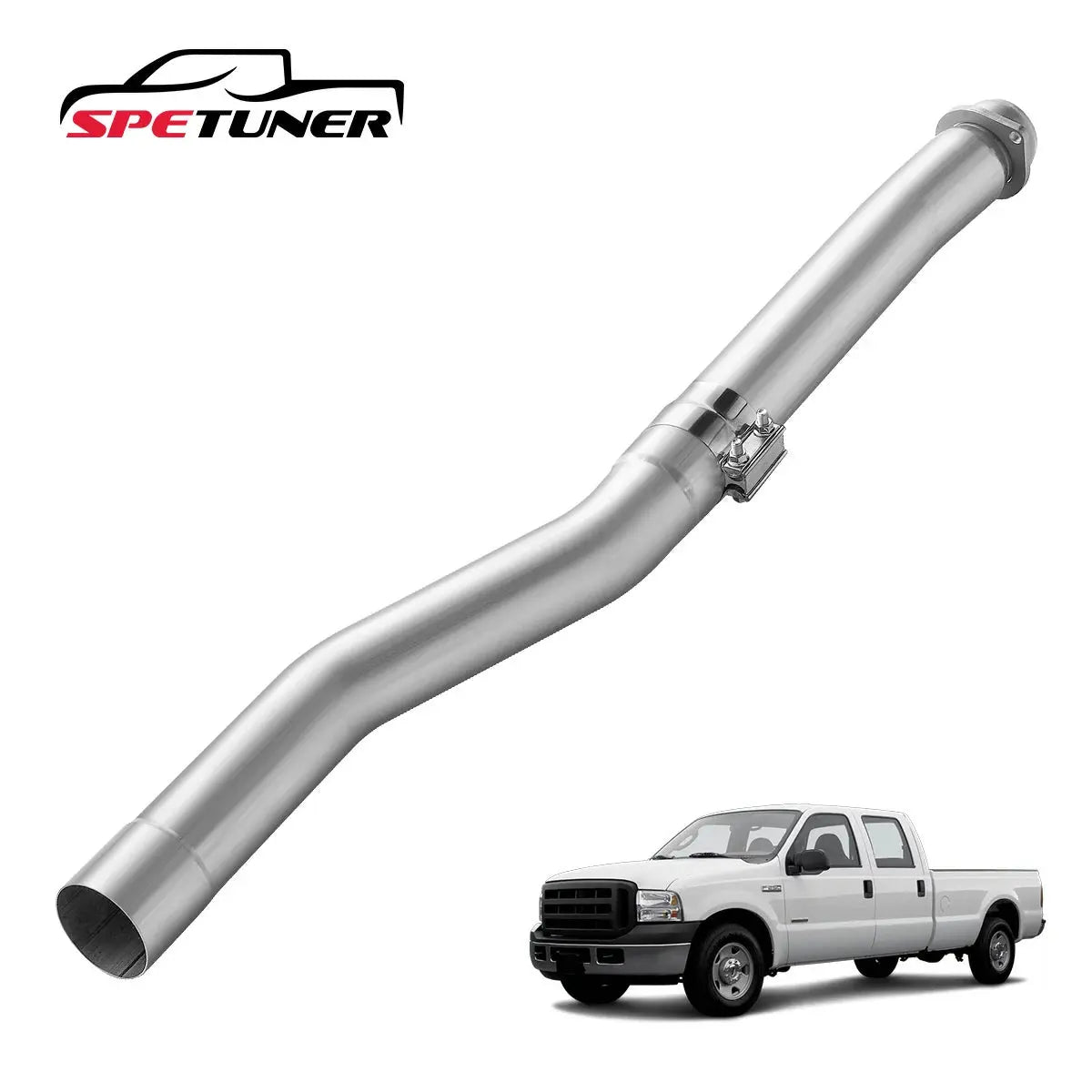 4" Cat & Muffler Delete Exhaust for 2003–2007 Ford 6.0L Powerstroke F-250/F-350 SPETUNER