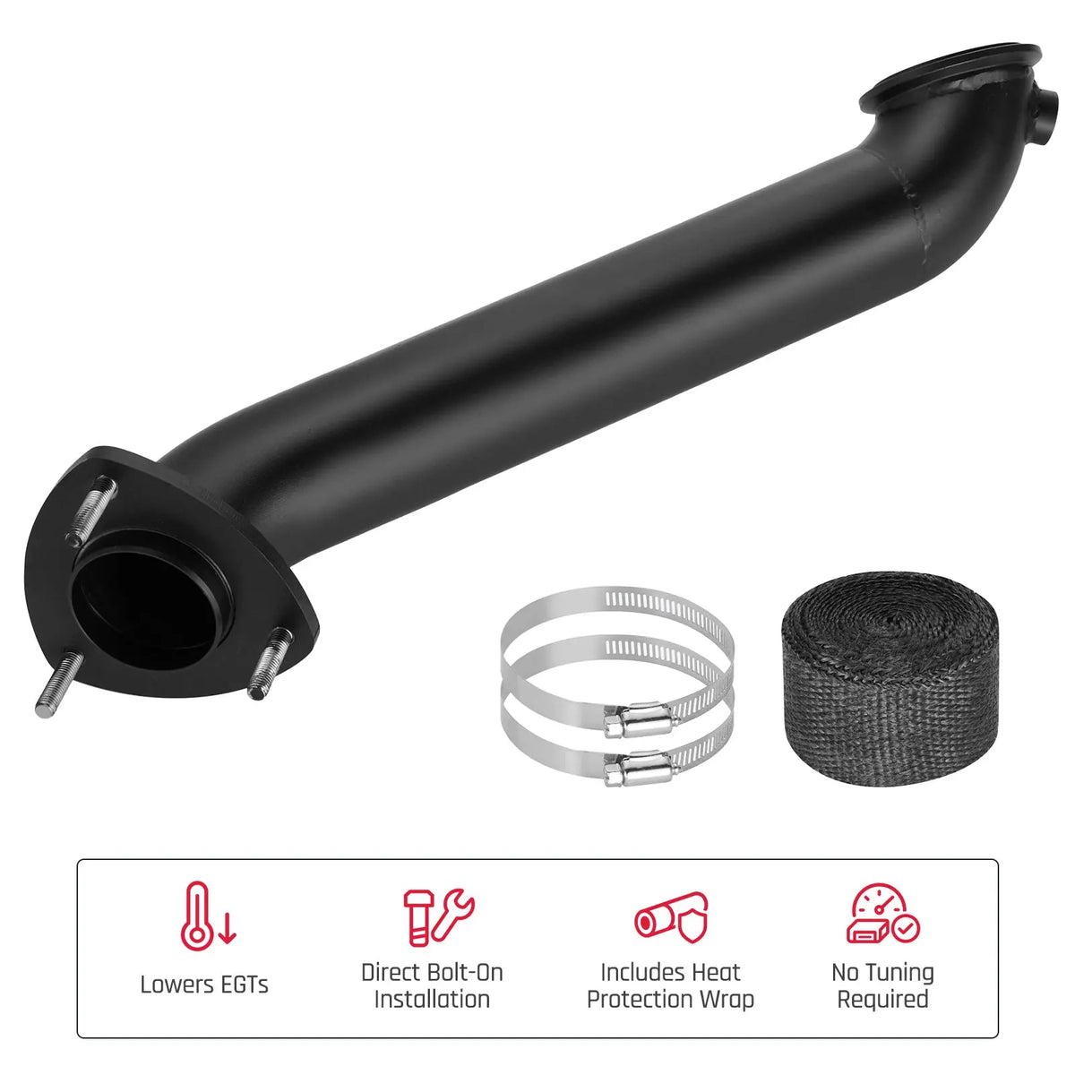 3" Performance Downpipe Exhaust for 2015.5-2016 6.6L LML Duramax Diesel SPETUNER
