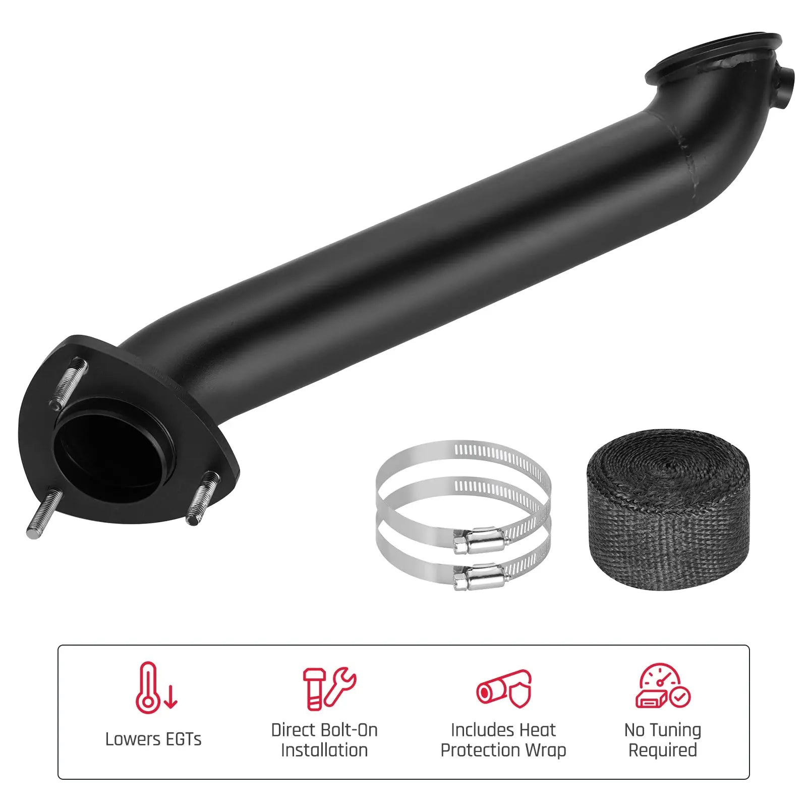 3" Performance Downpipe Exhaust for 2015.5-2016 6.6L LML Duramax Diesel SPETUNER