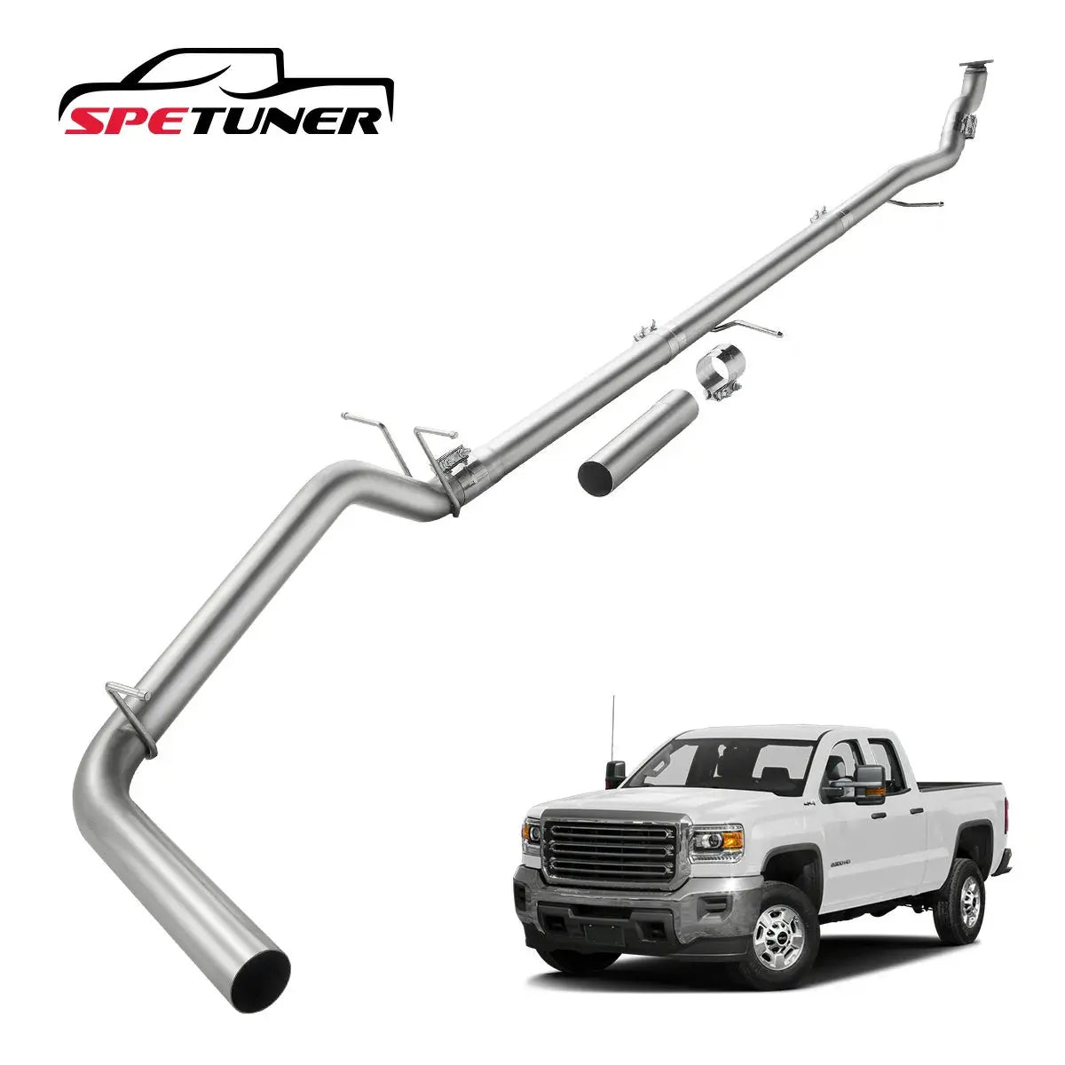 DPF Delete Race Pipe For 2016-2019 LWN 2.8L Duramax SPETUNER