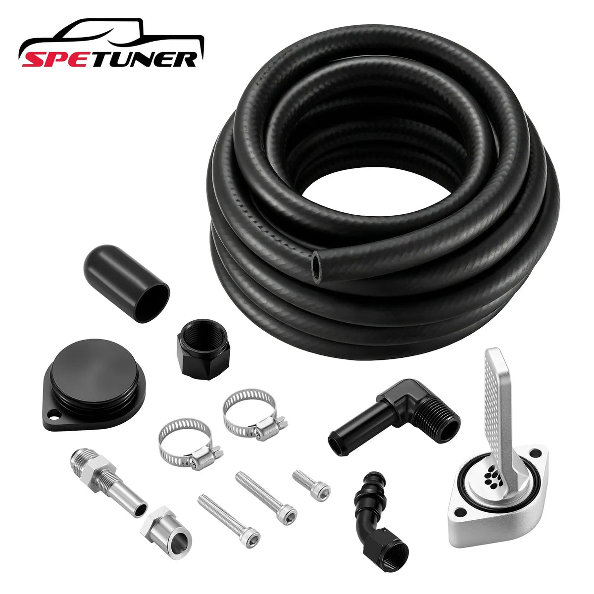 Gen-2 CCV Reroute to Exhaust Kit Fits 2011+ Ford Super Duty F250 F350 F450 F550 6.7L Powerstroke SPETUNER