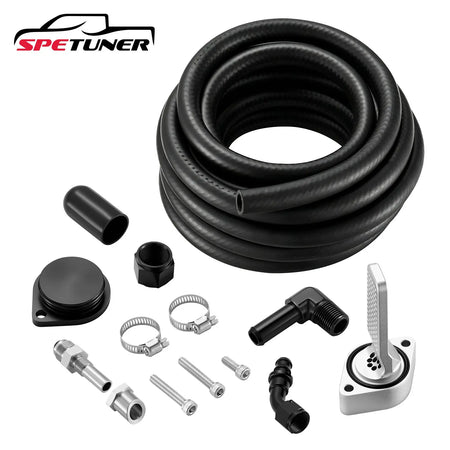 Gen-2 CCV Reroute to Exhaust Kit Fits 2011+ Ford Super Duty F250 F350 F450 F550 6.7L Powerstroke SPETUNER