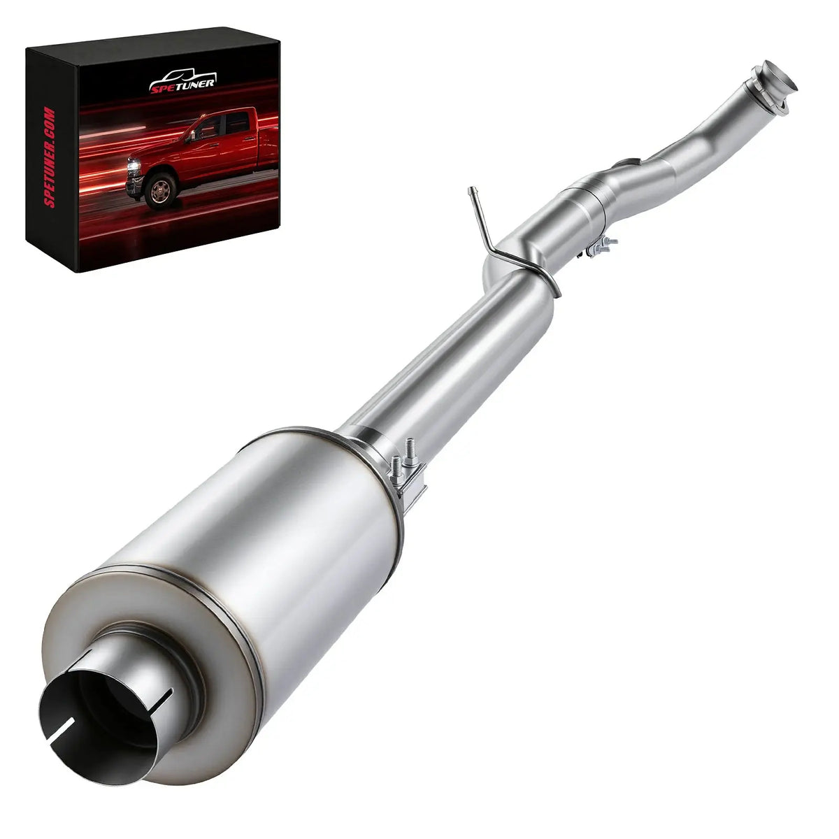 4"/5" 2017+ L5P 6.6 Duramax DPF Delete Race Exhaust Pipe Chevy GMC SPETUNER