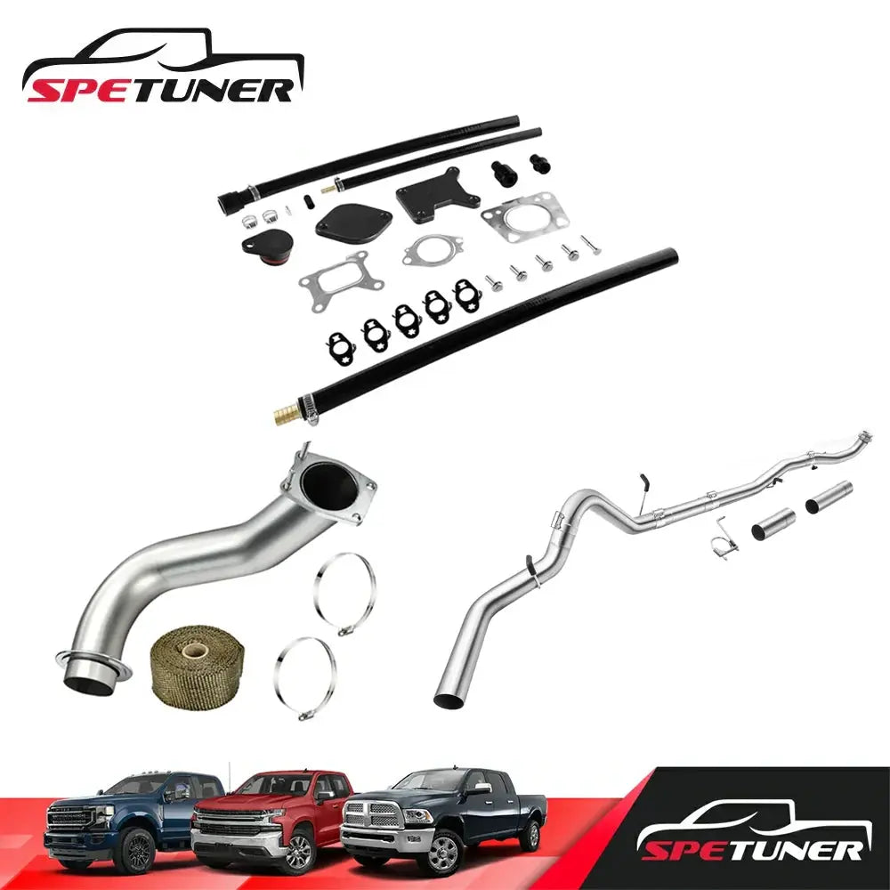 EGR/DPF/Downpipe/CAN BUS Plug Delete 2017+ L5P 6.6L Duramax All-in-One Kit |SPETUNER-17