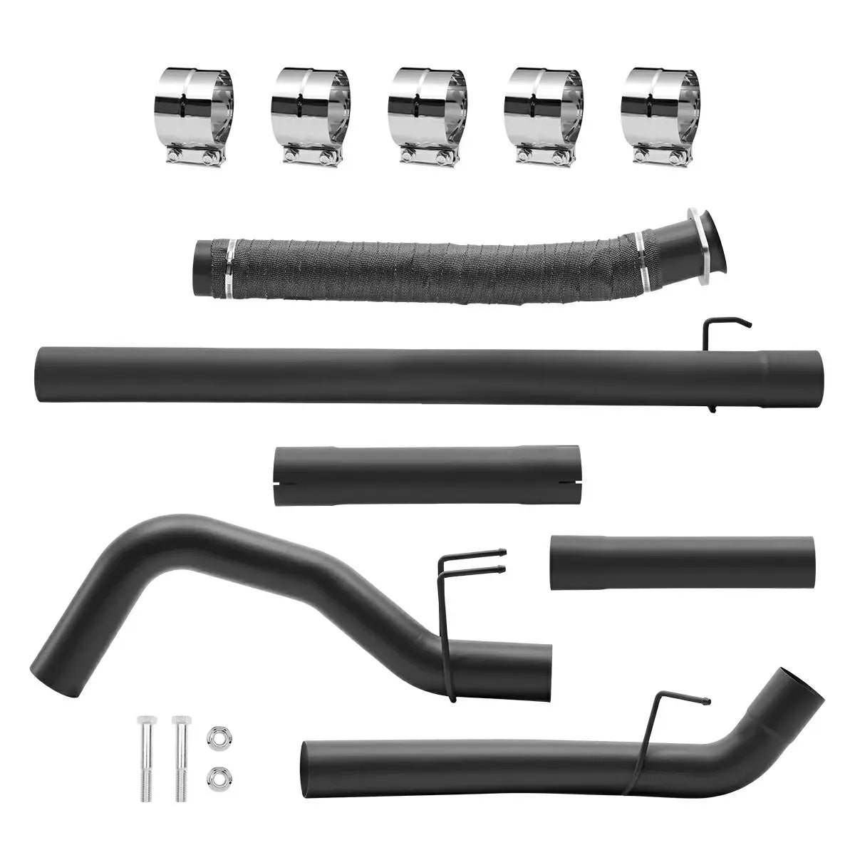 4"/5" 2011-2019 Ford 6.7 Powerstroke DPF Delete Race Pipe w/Muffler Exhaust SPETUNER