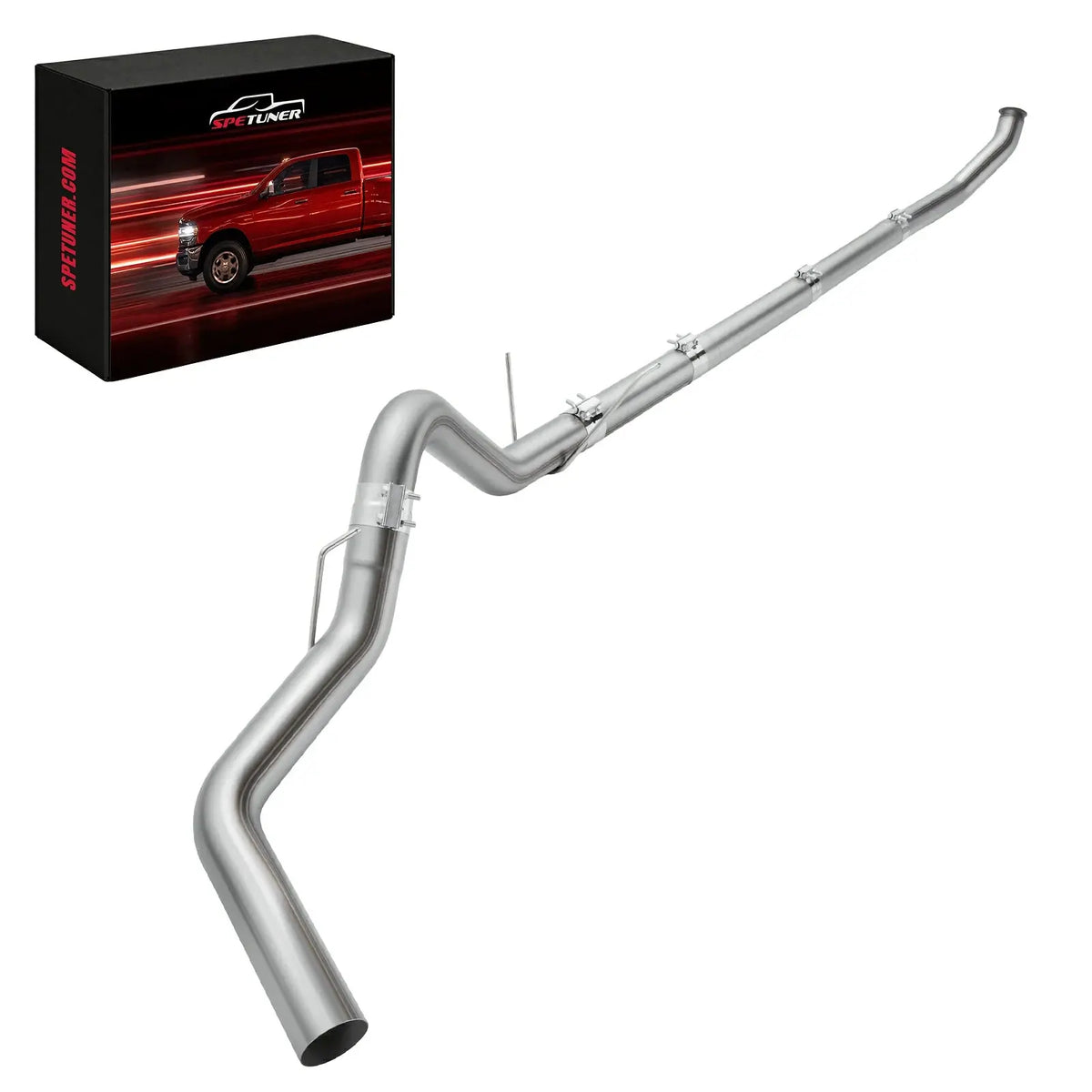 4" Turbo-Back Exhaust System DPF Delete for 2003-2004 5.9L Cummins SPETUNER