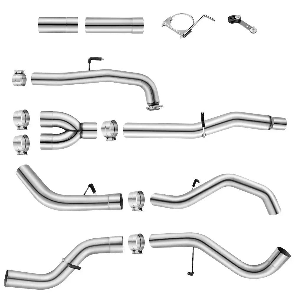 4"/5" 2011-2016 LML 6.6 Duramax DPF Delete Race Pipe Exhaust Chevy GMC|SPETUNER-21