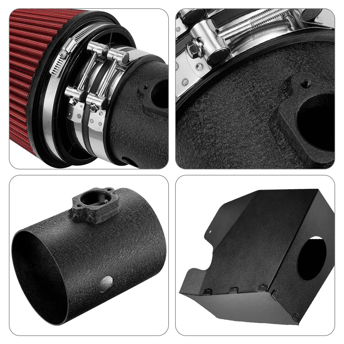 Air Intake Kit with Heat Shield for 2008-2010 6.4L Powerstroke Super Duty SPETUNER