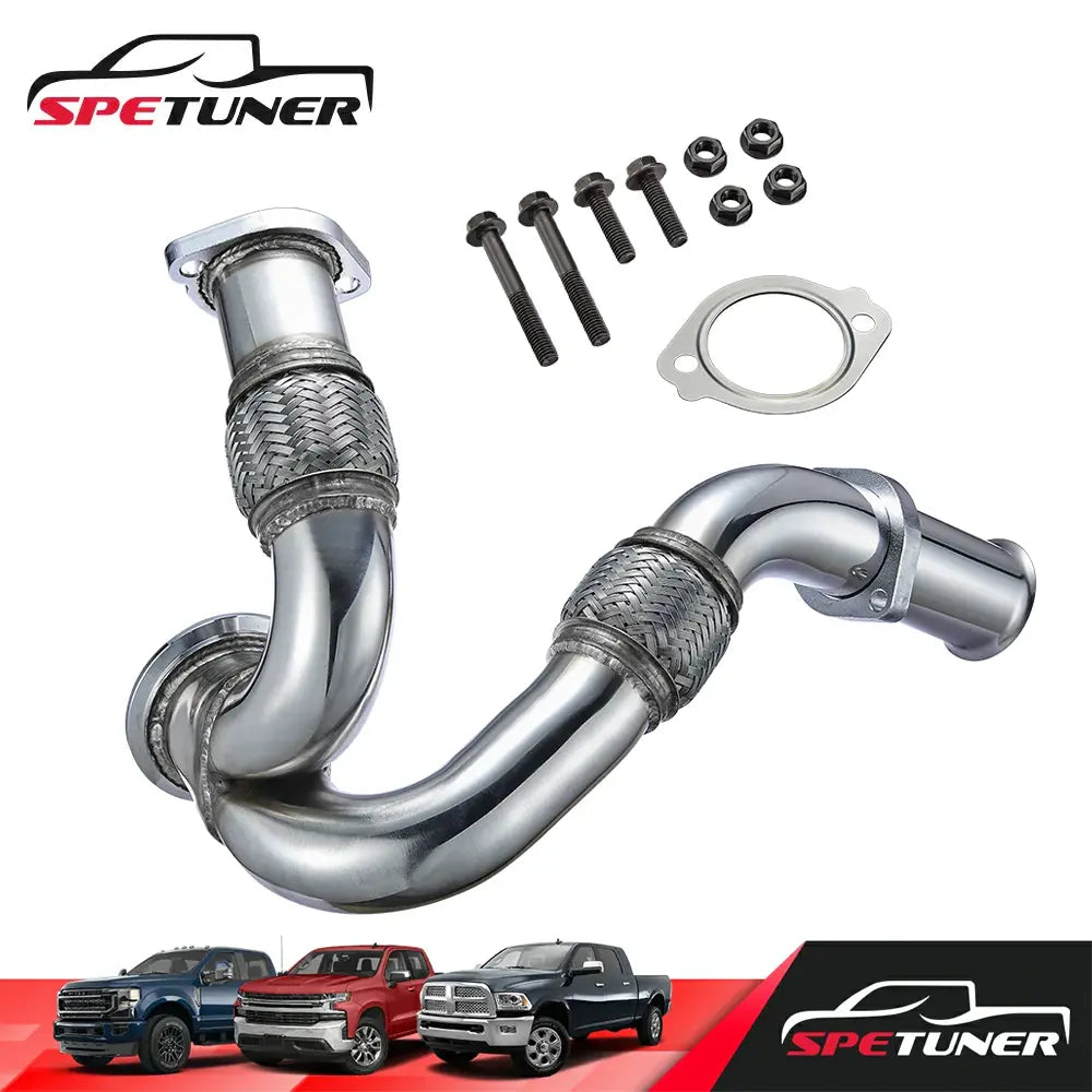 Exhaust Up-Pipe for Ford 2003-2010 6.4L 6.0L Powerstroke Diesel F250 F350 F450 SPETUNER