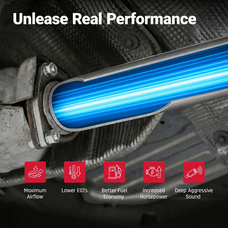 3" DPF Delete Race Exhaust Pipe for 2020-2024 Dodge RAM 1500 3.0L Ecodiesel SPETUNER