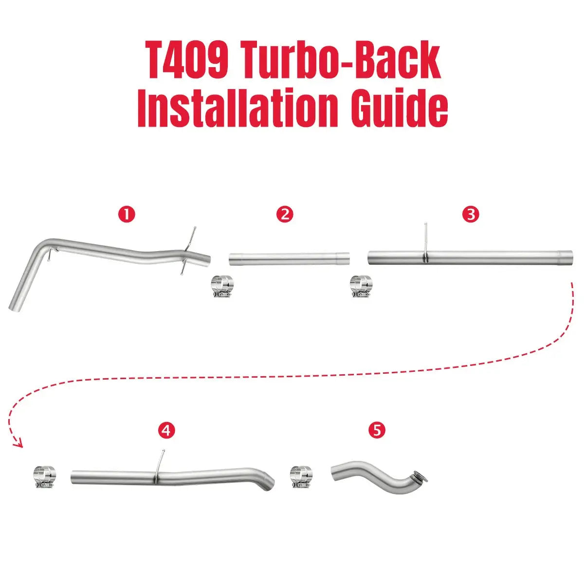 DPF Delete Race Pipe For 2016-2019 LWN 2.8L Duramax SPETUNER