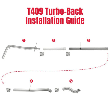 DPF Delete Race Pipe For 2016-2019 LWN 2.8L Duramax SPETUNER