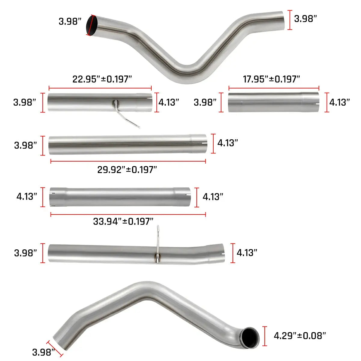 4‘’ Turbo-Back Exhaust System for 1999.5-2003 Ford 7.3L Powerstroke SPETUNER