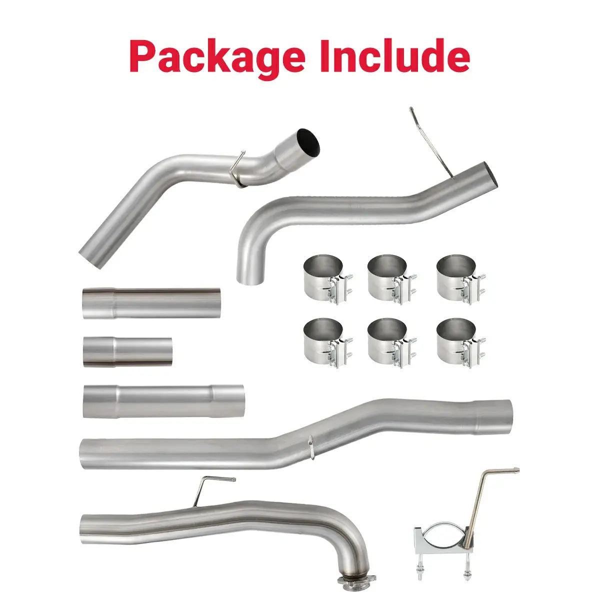 4" Downpipe-Back DPF Delete Exhaust System for 2015.5-2016 Chevy GMC LML 6.6L Duramax SPEtuner