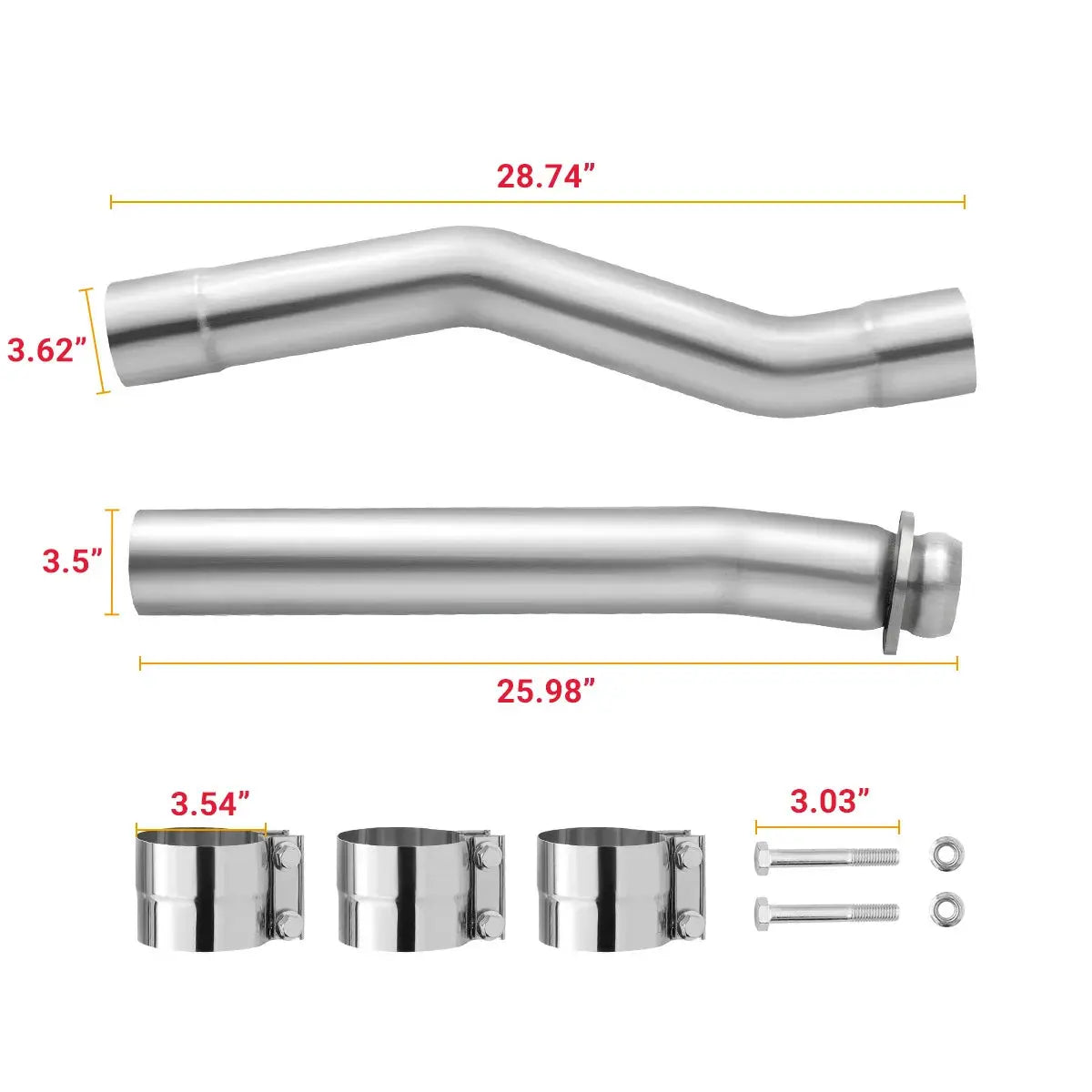 4" Cat & Muffler Delete Exhaust for 2003–2007 Ford 6.0L Powerstroke F-250/F-350 SPETUNER