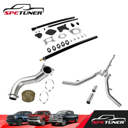 EGR/DPF/Downpipe/CAN BUS Plug Delete 2017+ L5P 6.6L Duramax All-in-One Kit |SPETUNER-111