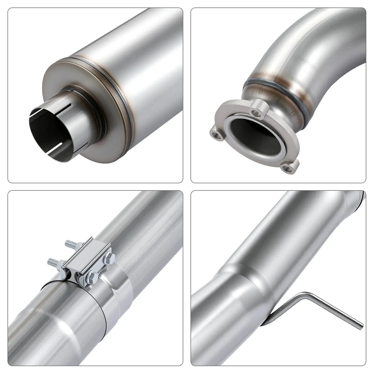 4"/5" 2011-2016 LML 6.6 Duramax DPF Delete Race Pipe Exhaust Chevy GMC SPETUNER