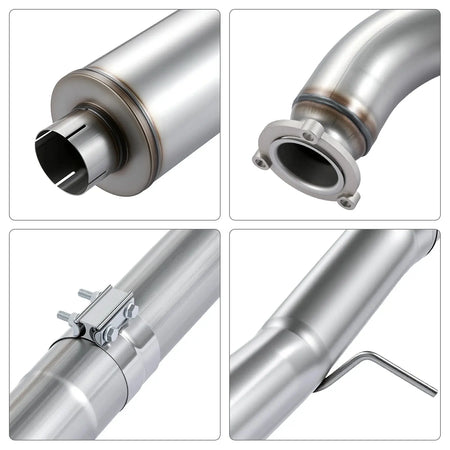 4"/5" 2011-2016 LML 6.6 Duramax DPF Delete Race Pipe Exhaust Chevy GMC SPETUNER
