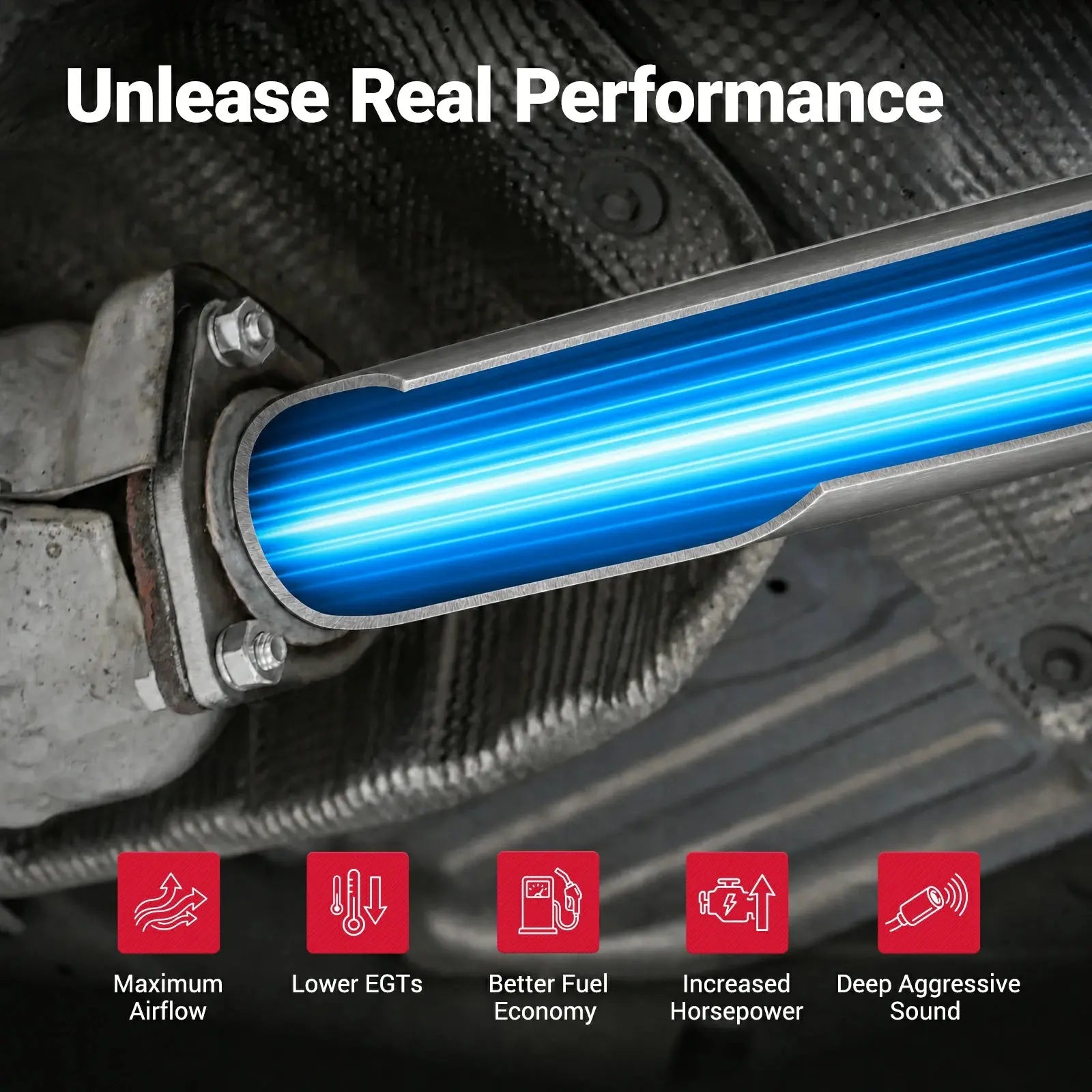 4‘’ Turbo-Back Exhaust System DPF Delete for 2003-2007 Ford 6.0L Powerstroke F-250/F-350/F-450 SPETUNER
