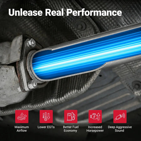 4‘’ Turbo-Back Exhaust System DPF Delete for 2003-2007 Ford 6.0L Powerstroke F-250/F-350/F-450 SPETUNER