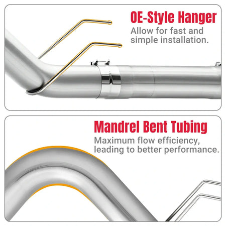 4"/5" Downpipe-Back Exhaust for Ford F250 F350 F450 6.7 Powerstroke 2020-2024 SPETUNER