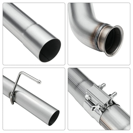 3" DPF Delete Race Exhaust Pipe for 2014-2024 Dodge RAM 1500 3.0L Ecodiesel, performance benefits graphic