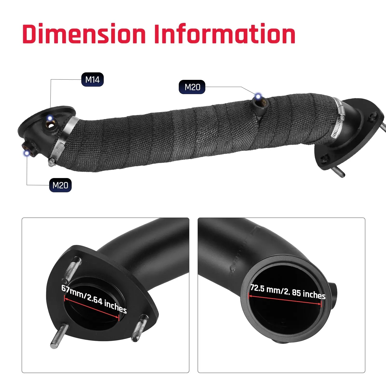 3" Performance Downpipe Exhaust for 2015.5-2016 6.6L LML Duramax Diesel SPETUNER