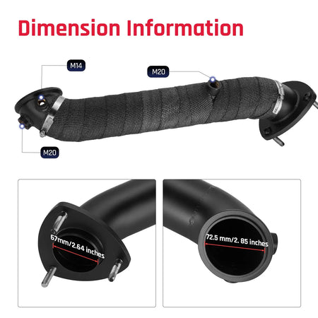 3" Performance Downpipe Exhaust for 2015.5-2016 6.6L LML Duramax Diesel SPETUNER