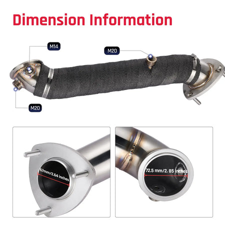 3" Performance Downpipe Exhaust for 2015.5-2016 6.6L LML Duramax Diesel SPETUNER
