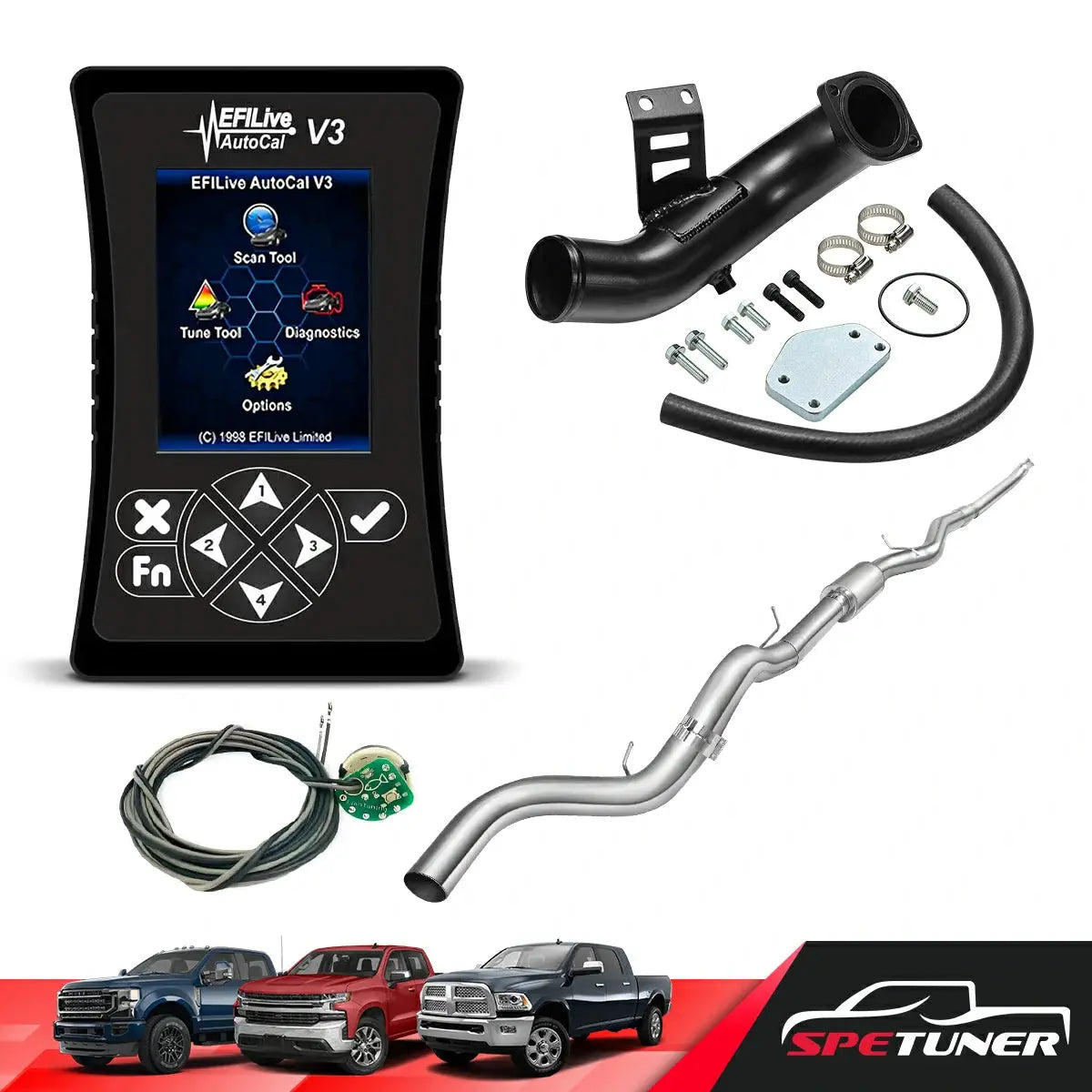 DEF/EGR/DPF Delete for GM 2004-2005 LLY 6.6L Duramax All-in-One Kit |SPETUNER-15