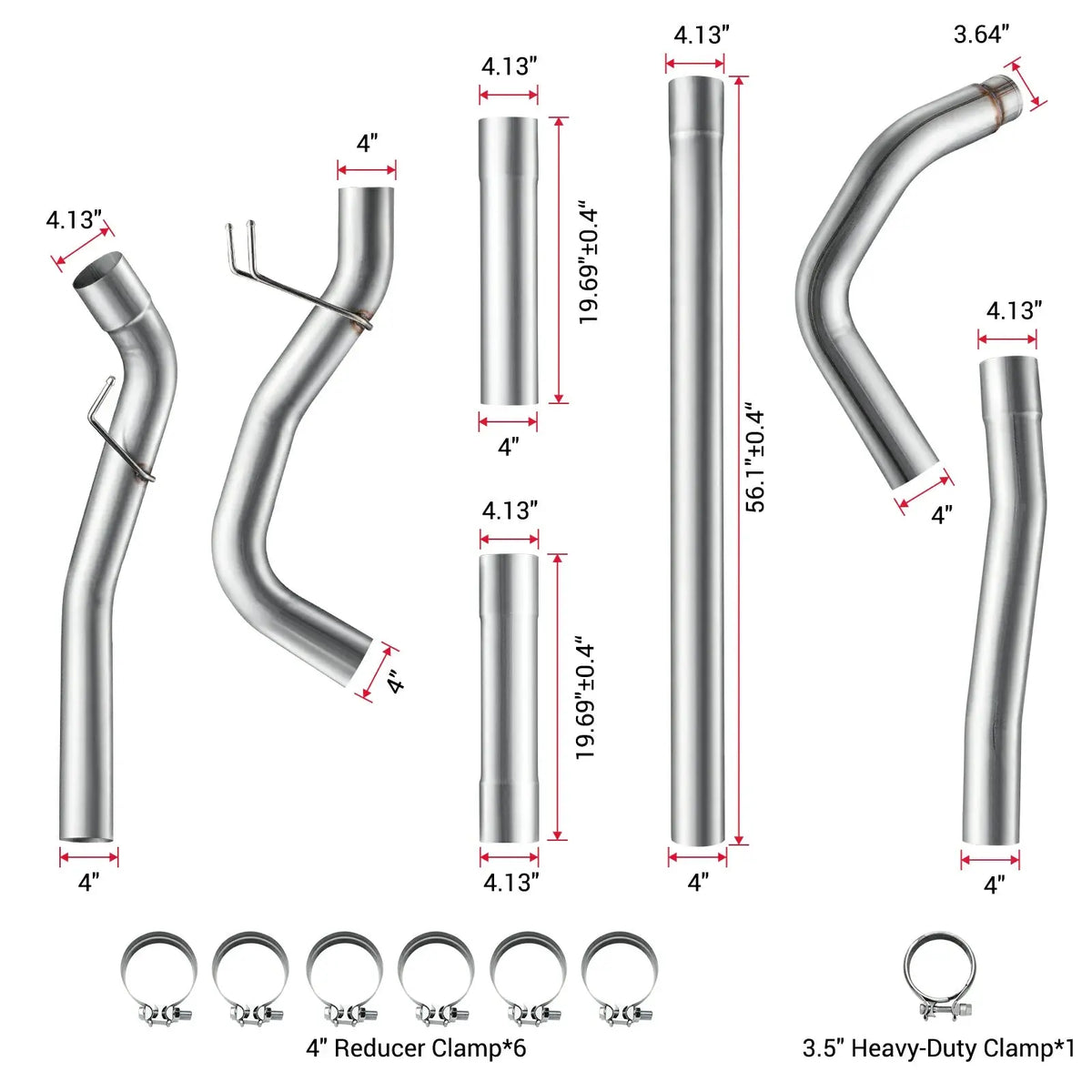 4" / 5" Turbo-Back DPF Delete Exhaust Kit for 2023-2024 Ford F-250 / F-350 / F-450 6.7L Powerstroke SPEtuner
