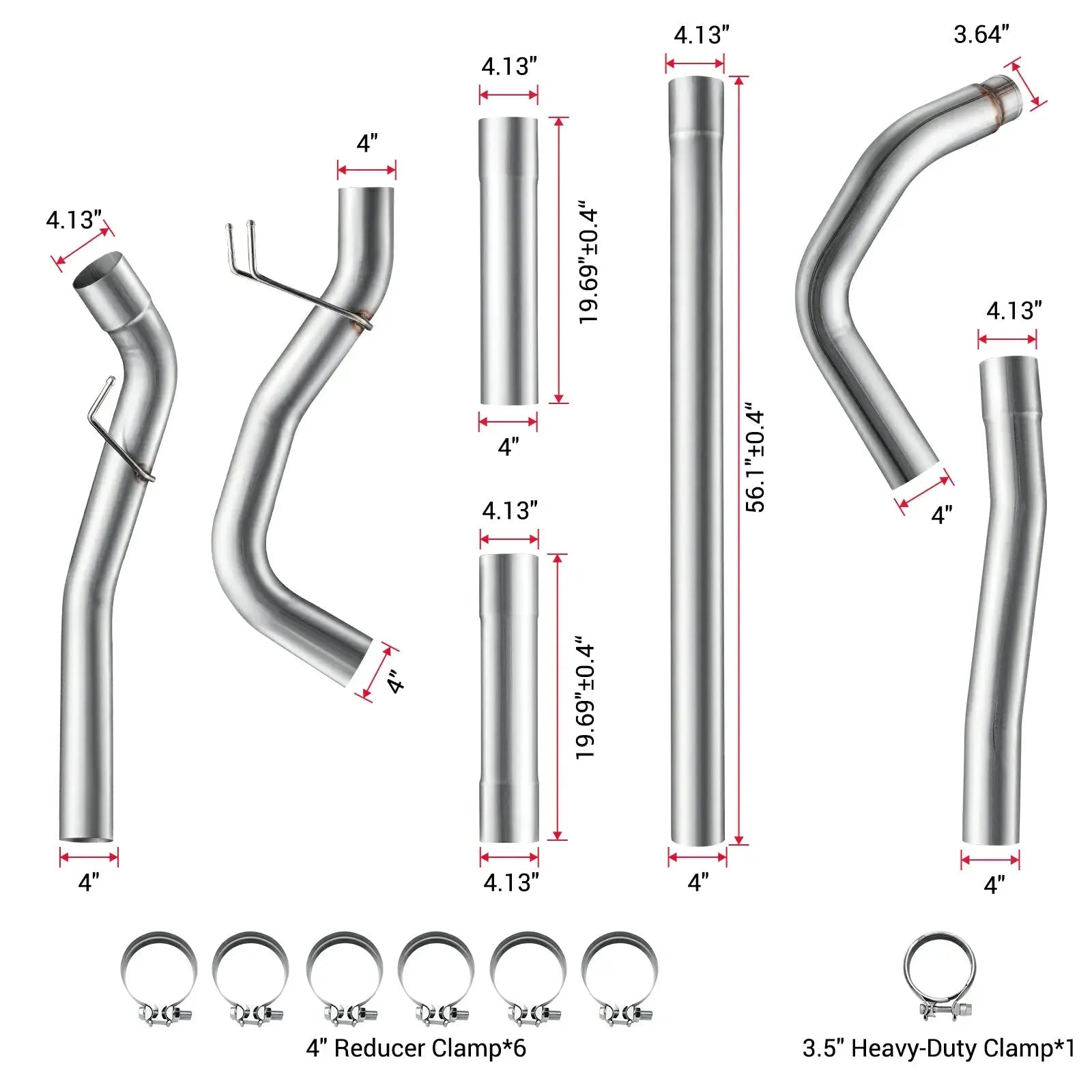 4" / 5" Turbo-Back DPF Delete Exhaust Kit for 2023-2024 Ford F-250 / F-350 / F-450 6.7L Powerstroke SPEtuner
