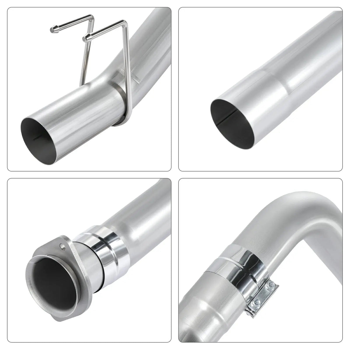 4"/5" 2011-2019 Ford 6.7 Powerstroke DPF Delete Race Pipe w/Muffler Exhaust SPETUNER