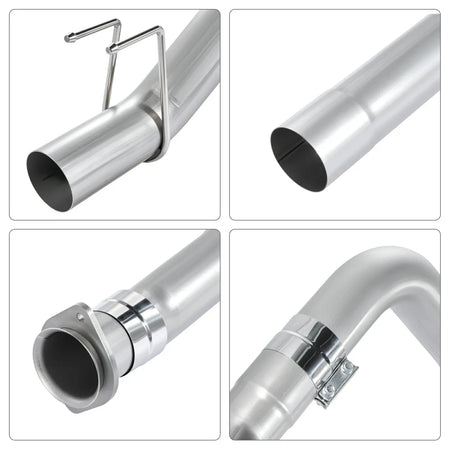 4"/5" 2011-2019 Ford 6.7 Powerstroke DPF Delete Race Pipe w/Muffler Exhaust SPETUNER