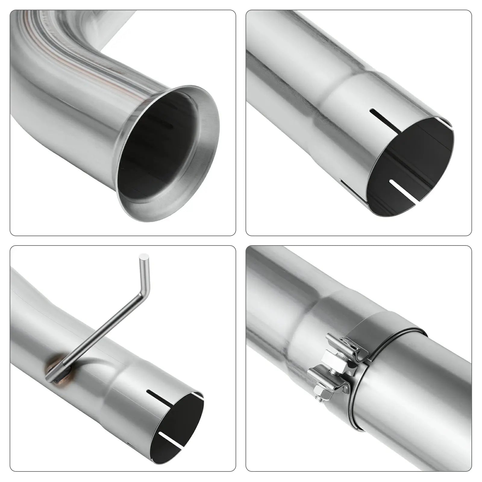 4‘’ Turbo-Back Exhaust System DPF Delete for 2003-2007 Ford 6.0L Powerstroke F-250/F-350/F-450 SPETUNER