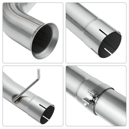 4‘’ Turbo-Back Exhaust System DPF Delete for 2003-2007 Ford 6.0L Powerstroke F-250/F-350/F-450 SPETUNER
