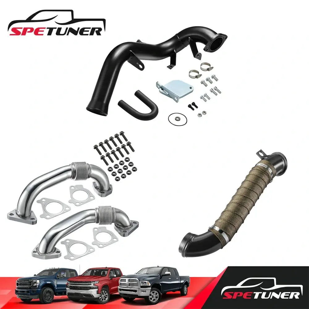 EGR Delete+Downpipe+Uppipe for L5P LML LMM LBZ LLY 2004.5+ 6.6L Duramax Diesel |SPETUNER-120