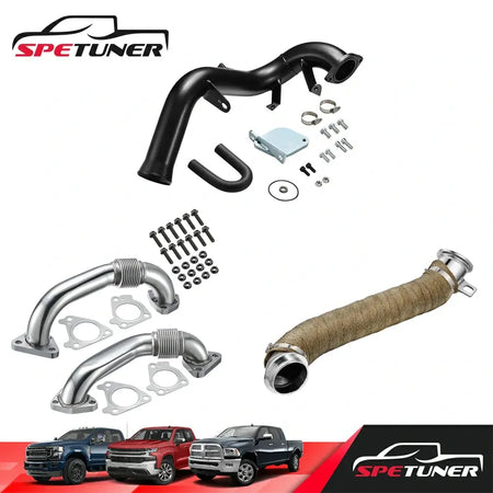 EGR Delete+Downpipe+Uppipe for L5P LML LMM LBZ LLY 2004.5+ 6.6L Duramax Diesel |SPETUNER-121