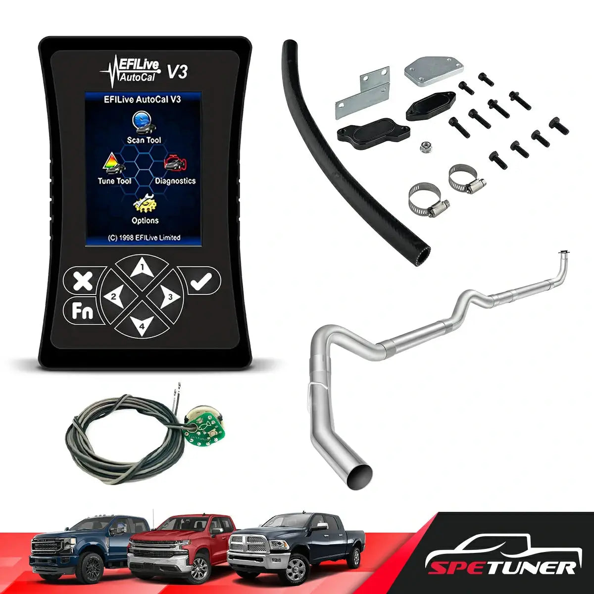 DEF/EGR/DPF Delete for GM 2004-2005 LLY 6.6L Duramax All-in-One Kit |SPETUNER-16